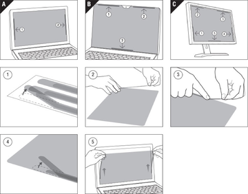 Экран защиты информации для монитора 3M PF270W9B (7000031980) 27" черный