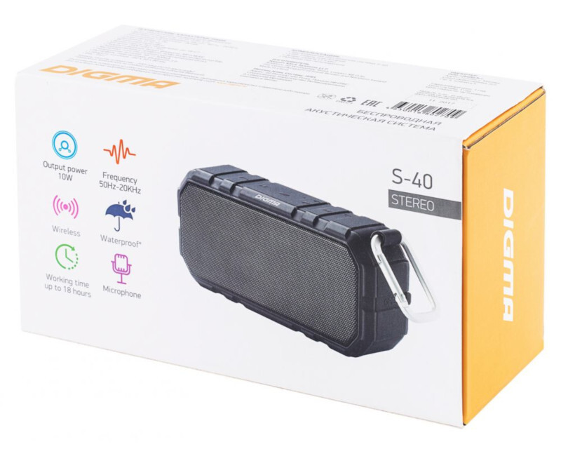 Колонки DIGMA S-40 (черный)