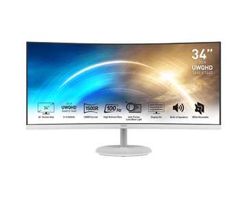 Монитор MSI MP341CQ 34.0-inch белый (плохая упаковка)