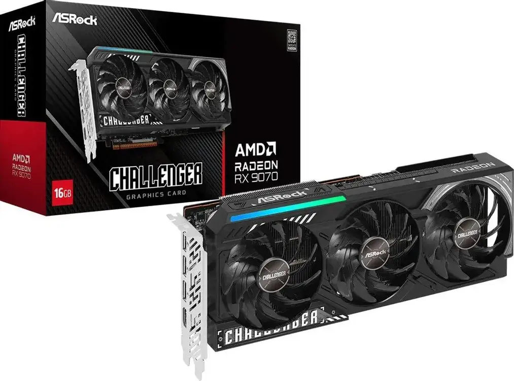 Видеокарта ASRock Radeon RX 9070 16 ΓБ Retail