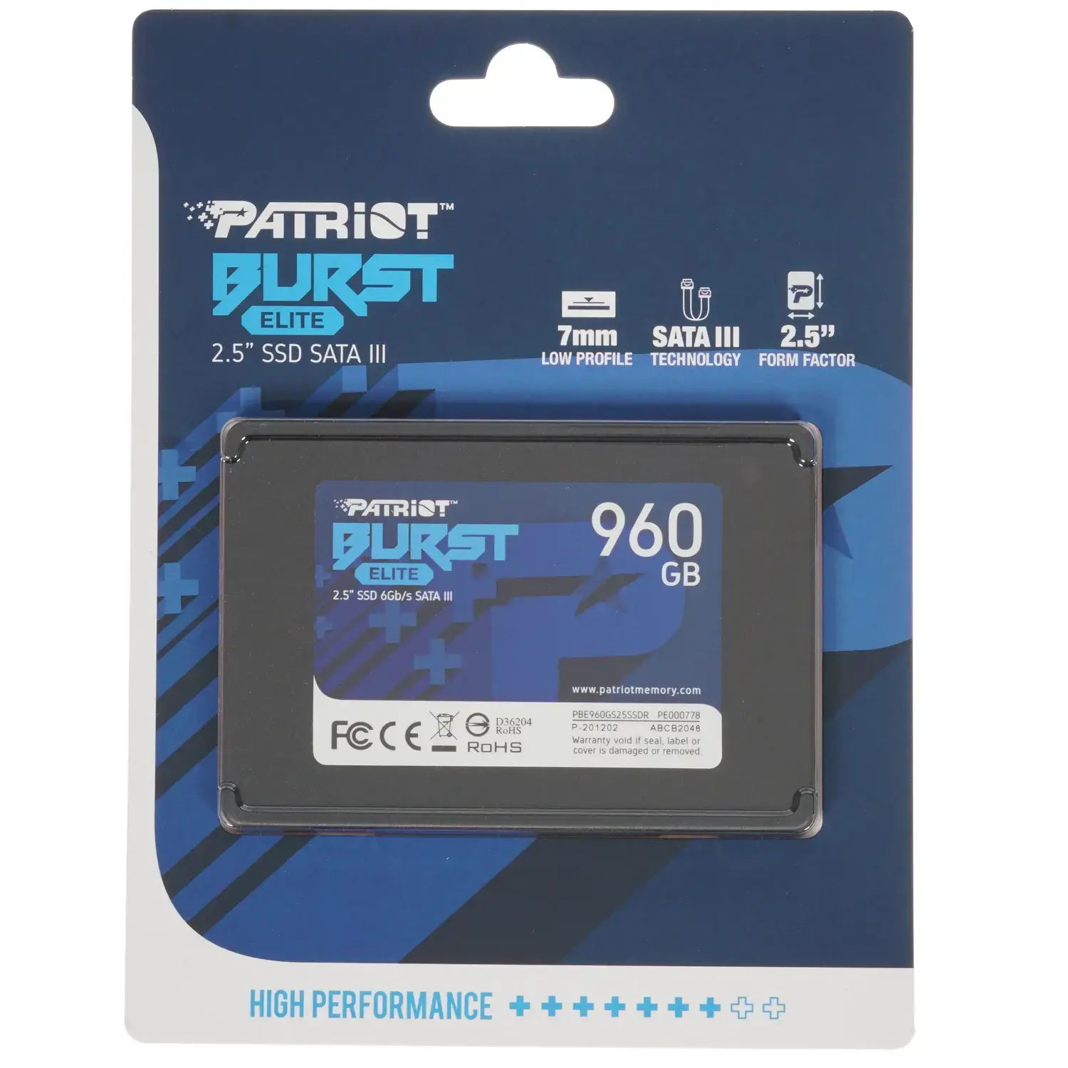 Внутренний твердотельный накопитель Patriot Burst Elite 960GB