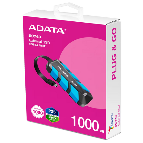 Накопитель  ADATA  SC740 1000GB USB 3.2