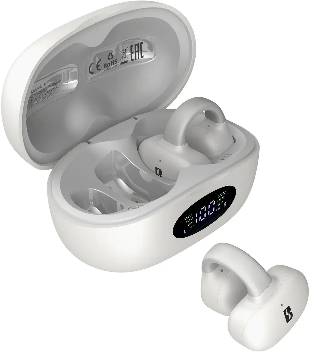 Bluetooth-гарнитура A4tech Biosong B5 TWS, цвет белый
