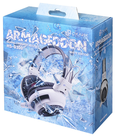 Наушники Oklick HS-G300 ARMAGEDDON, цвет белый/черный