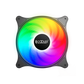 Кулер для корпуса/ Case Cooler PCCooler FX 120 ARGB BK (120x120x25mm, 4-pin PWM, ARGB, 52.79CFM, 33.2dBA, 2000RPM, Black)