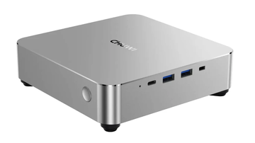 Chuwi AuBox  Intel Core i9 13900HK(2.2Ghz)/16384Mb/512SSDGb/Int:Intel UHD Graphics/BT/WiFi/war 1y/0.74kg/Gold+Black/Win11Pro + Aluminum+plastic/RAM slot*2/bracket/USB2.0*1/USB3.2*2USB3.0*1/Type-C*2/HDMI*1/DP*1/RJ45*2/WIFI5,BT5.