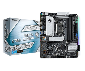 Материнская плата ASRock LGA 1200 Intel B560 B560M STEEL LEGEND