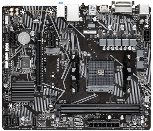 

Материнская плата Gigabyte AM4 AMD A520 A520M H
