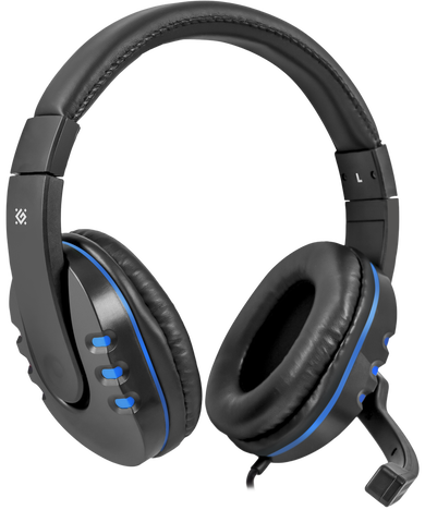 Гарнитура Defender Warhead G-160, цвет синий/черный