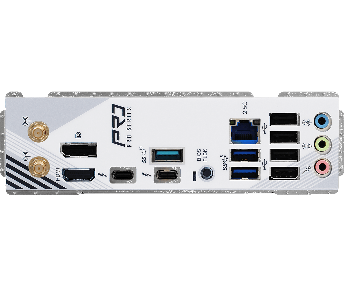 Материнская плата ASRock LGA 1851 Intel Z890 Z890 Pro RS WiFi White