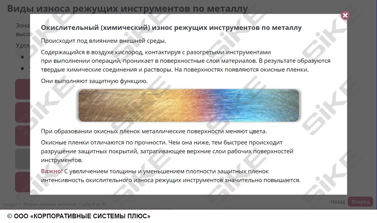 Sike. Электронный курс «Станочник широкого профиля: Профессиональный модуль. Токарная обработка простых деталей на универсальных станках»