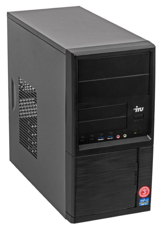ПК IRU Corp 312 MT PG G6405 (4.1) 4Gb 4Tb+500Gb UHDG 610 Free DOS GbitEth 400W черный