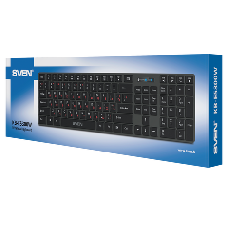 Клавиатура SVEN KB-E5300W SV-021139, цвет черный