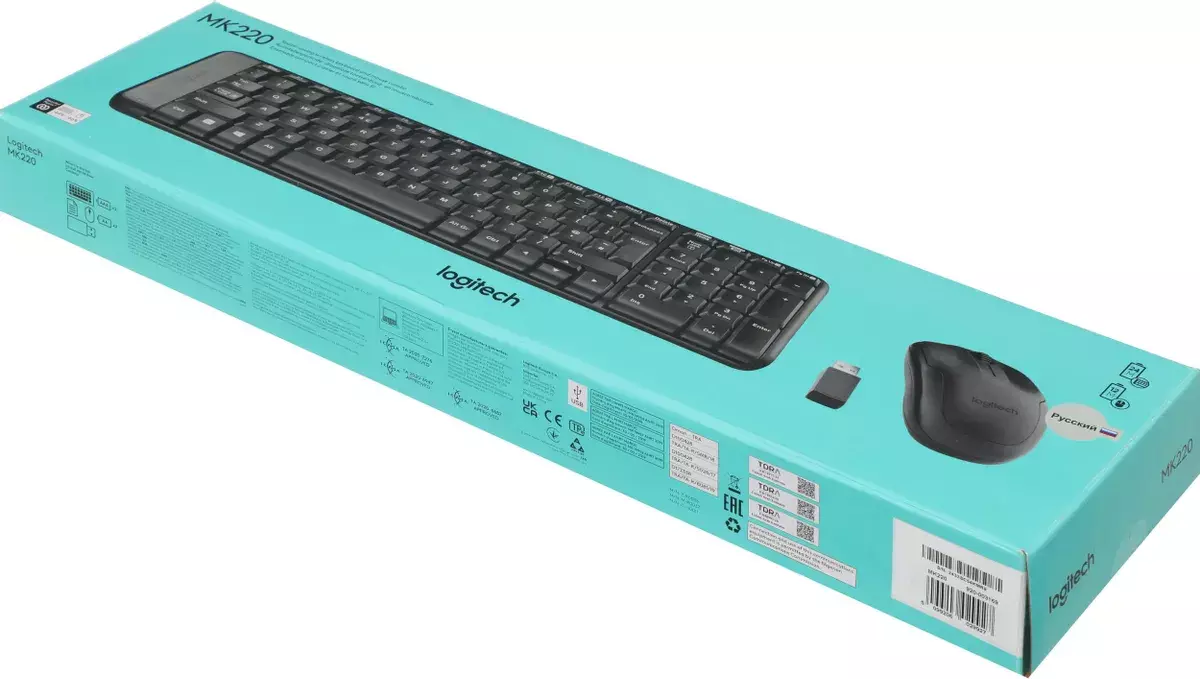 Клавиатура+мышь Logitech MK220 920-003161, цвет черный