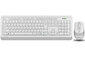 Клавиатура+мышь A4tech Клавиатура + мышь Fstyler FG1010 FG1010 WHITE, цвет белый