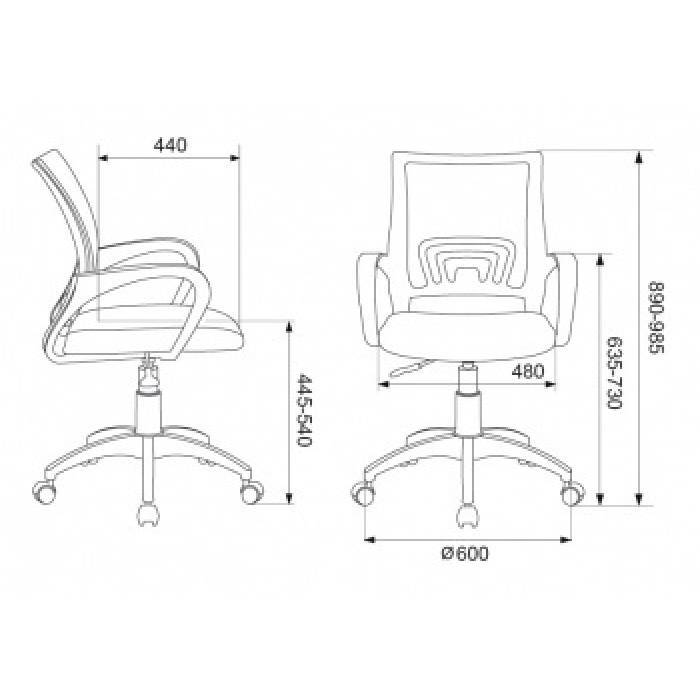 Кресло Бюрократ  CH-695NLT