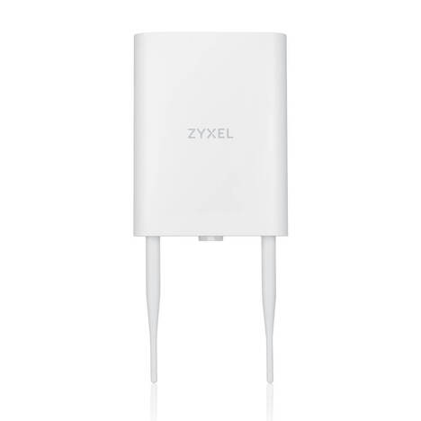 Zyxel Zyxel NebulaFlex NWA55AXE hybrid outdoor access point, 802.11a / b / g / n / ac / ax (2.4 and 5 GHz), external 2x2 antennas (included), up to 575 + 1200 Mbps, 1xLAN GE, anti- 4G / 5G, no Captive portal and WPA-Enterprise support, IP55, PoE only, PoE injector included