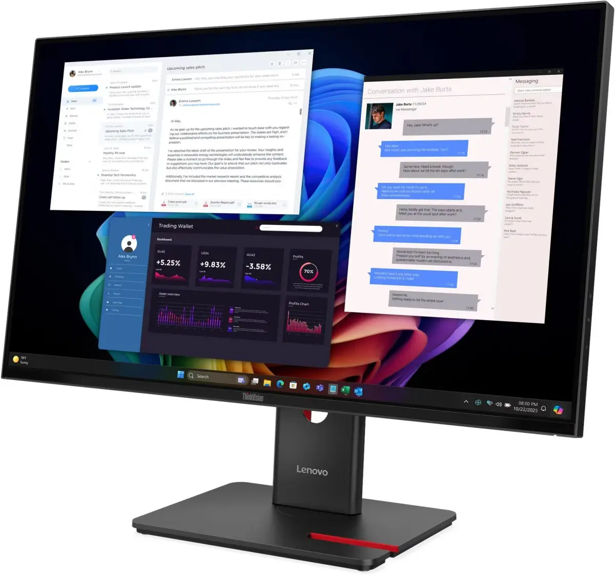 Монитор LENOVO T27UD-40 27.0-inch черный