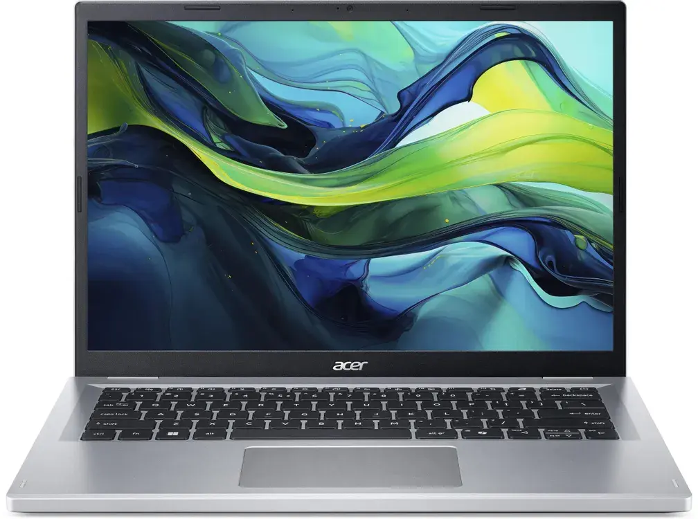 Ноутбук/ ACER Aspire AG14-21P-R4XC 14"(1920x1200 (матовый) IPS)/AMD Ryzen 3 7320U(2.4Ghz)/8192Mb/256PCISSDGb/noDVD/Int:UMA/Cam/BT/WiFi/50WHr/war 1y/1.5kg/Silver/NoOS