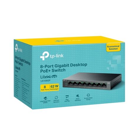 Коммутатор TP-LINK LS108GP