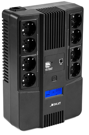 ИБП Бастион SKAT-UPS Line-interactive 800 ВА / 480 Вт (SKAT-UPS 800-AID-IN)