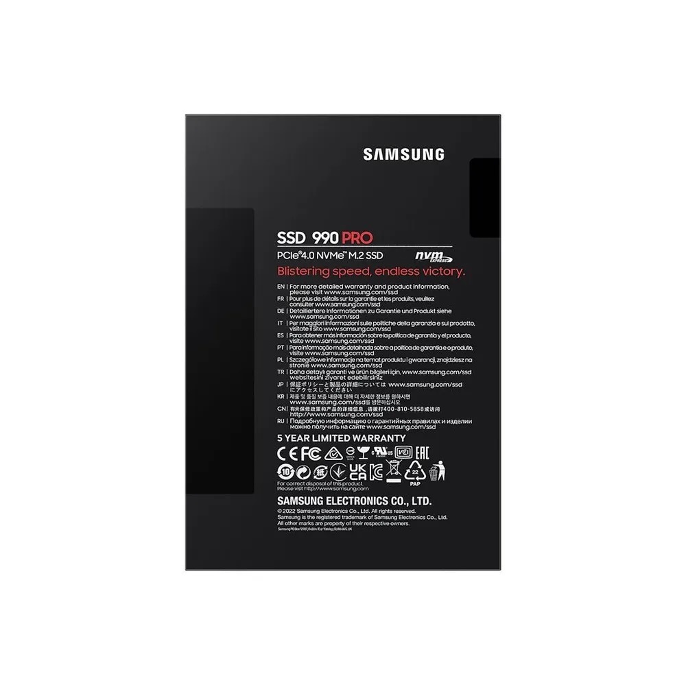 Внутренний твердотельный накопитель Samsung 990 PRO 1TB