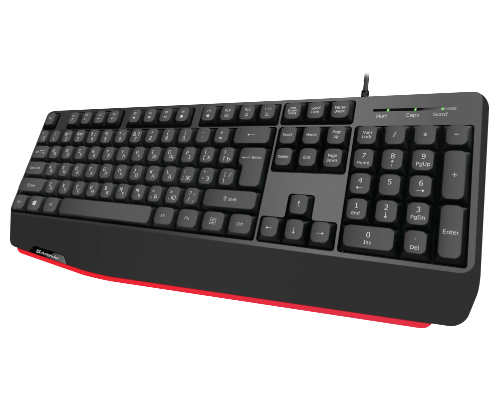Клавиатура Defender Atom HB-546 45546, цвет черный