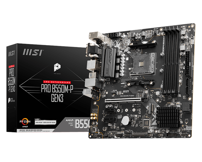 Материнская плата MSI AMD B550 PRO B550M-P GEN3