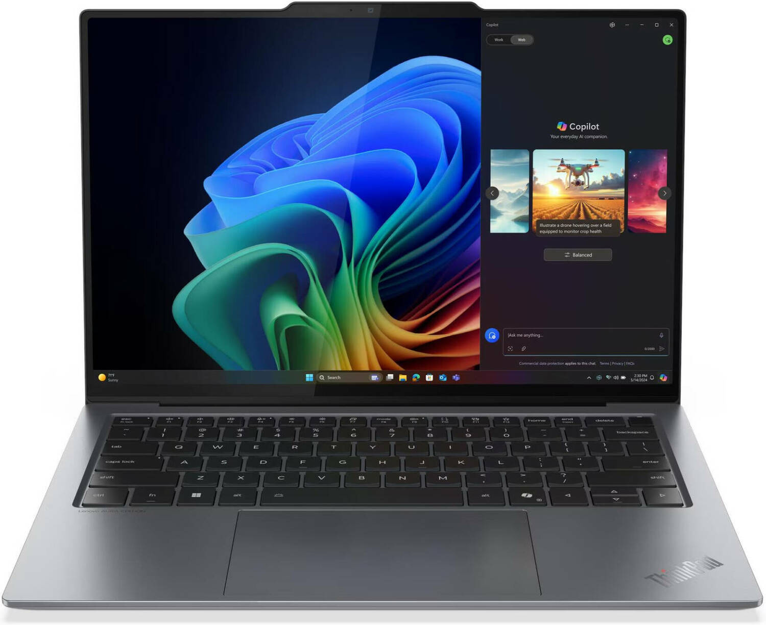 Ноутбук LENOVO ThinkPad X9 14 Aura Edition Intel Core Ultra 7 258V (серый)