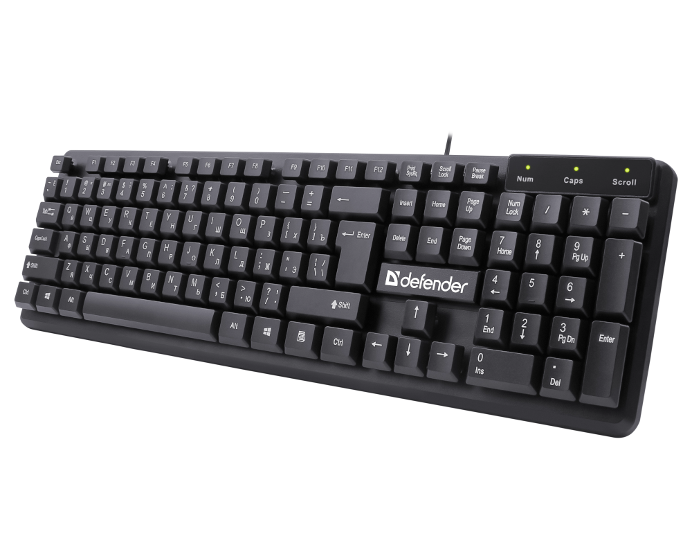Клавиатура Defender Symbol HB-559 45559, цвет черный