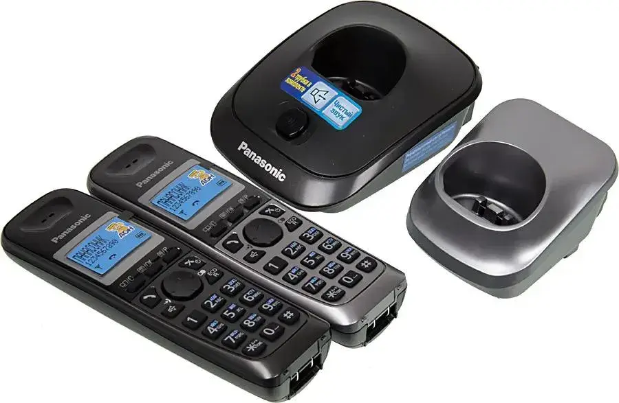 SIP-DECT телефон Panasonic TG2512, 2 трубки