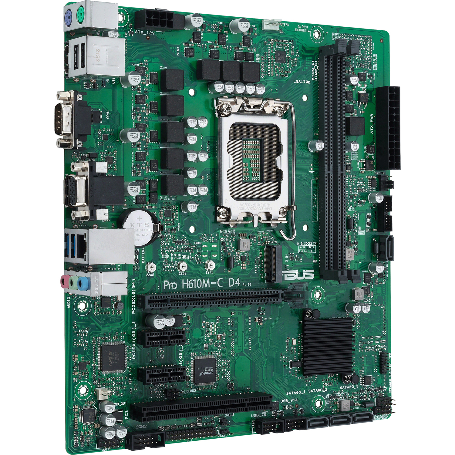 Материнская плата ASUS Intel H610 PRO H610M-C D4-CSM