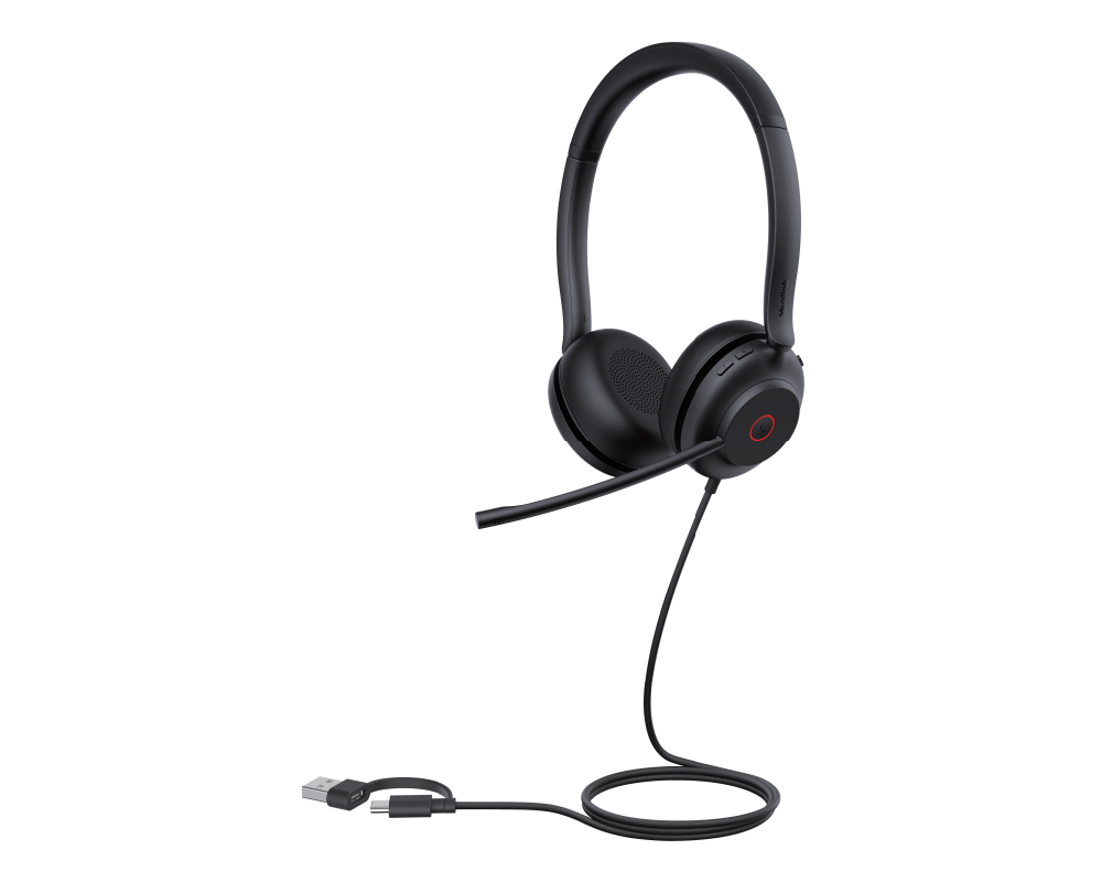 Гарнитура Yealink UH35 Dual UC USB-C/A, цвет черный