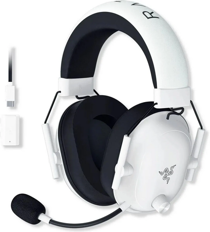 Bluetooth-гарнитура Razer Blackshark V2 HyperSpeed, цвет белый/черный