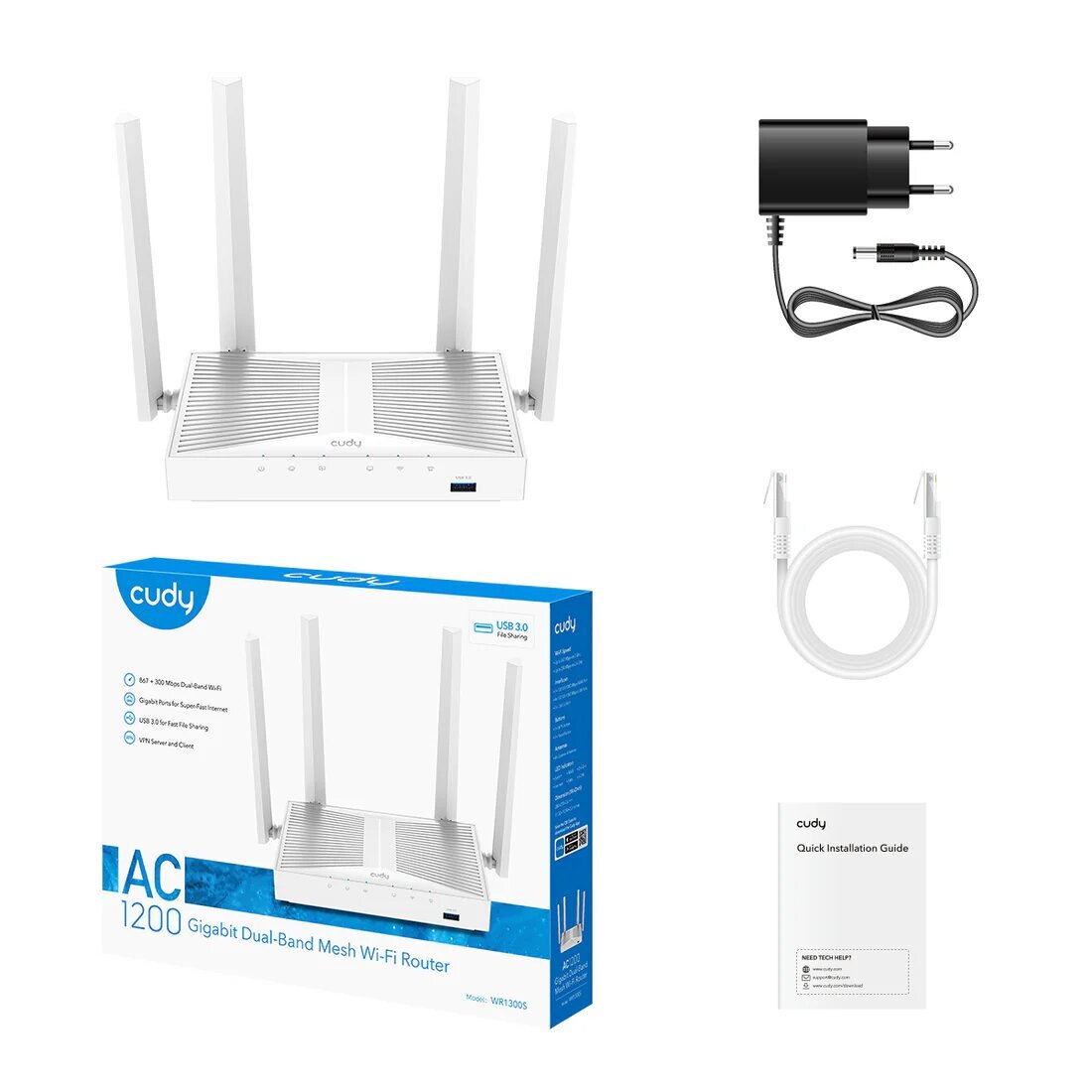 Wi-Fi роутер CUDY WR1300S
