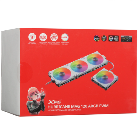 Вентилятор XPG для корпуса HURRICANE MAG 120 ARGB PWM