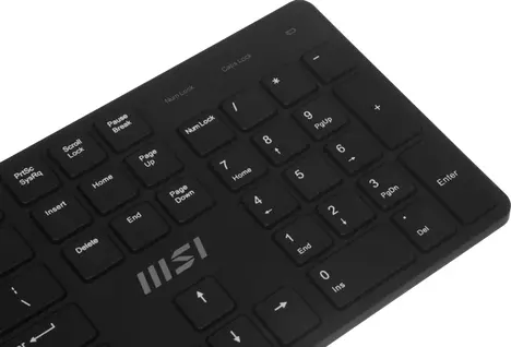 Клавиатура + мышь MSI Forge K200 w Combo MS-8ZA4 клав:черный мышь:черный USB беспроводная (S11-43RU304-Y92)