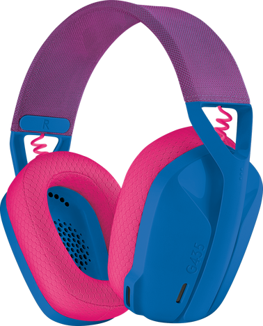 Bluetooth-гарнитура Logitech G435, цвет голубой/розовый