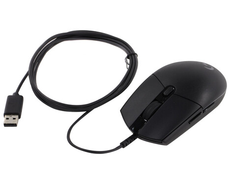 Мышь Logitech G102 Lightsync 910-005808, цвет черный