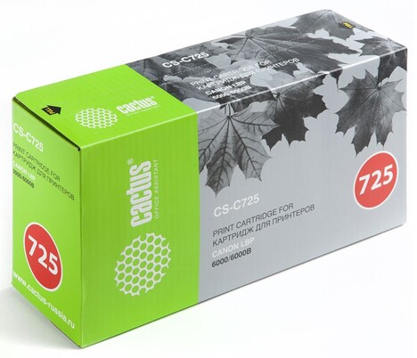 Тонер-картридж черный Cactus CS-C725S