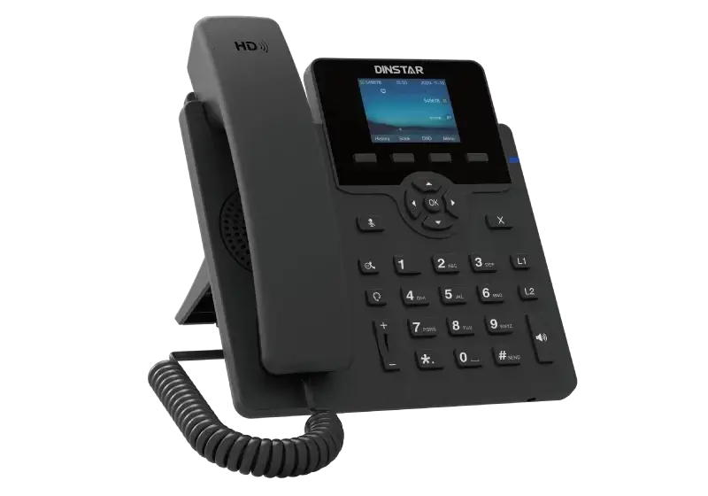 Телефон IP Dinstar C62UP черный
