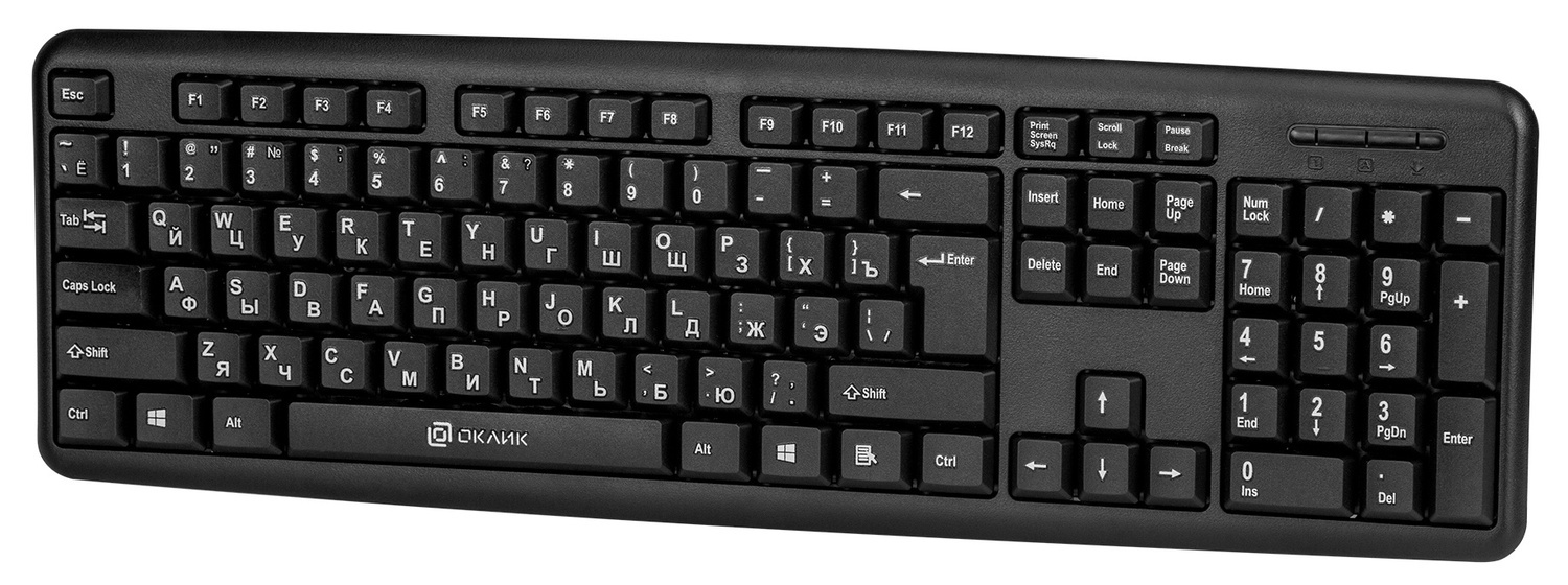 Клавиатура Oklick KeyBoard 180M 313180, цвет черный