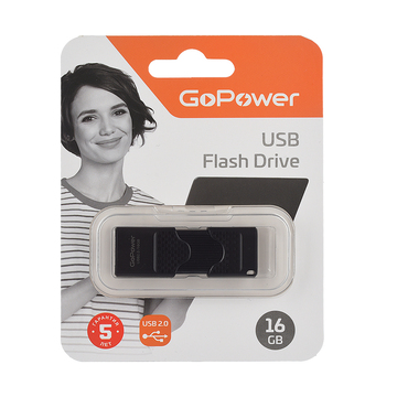 Флешка GoPower SLIDER 16GB