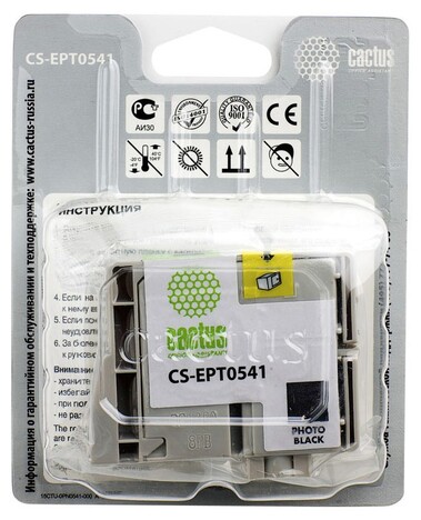Картридж черный Cactus CS-EPT0541