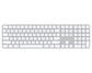 Клавиатура Apple Magic Keyboard with Touch ID and Numeric Keypad for Mac MK2C3LL/A, цвет белый  EN keyboard
