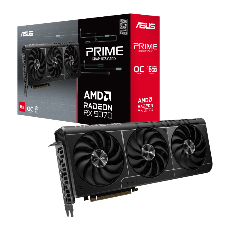 Видеокарта ASUS Radeon RX 9070 16 ΓБ Retail