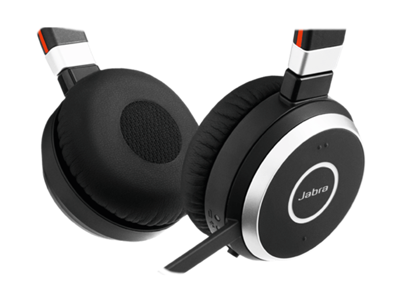 Bluetooth-гарнитура Jabra Evolve EVOLVE 65 Stereo, цвет красный/черный/серебристый