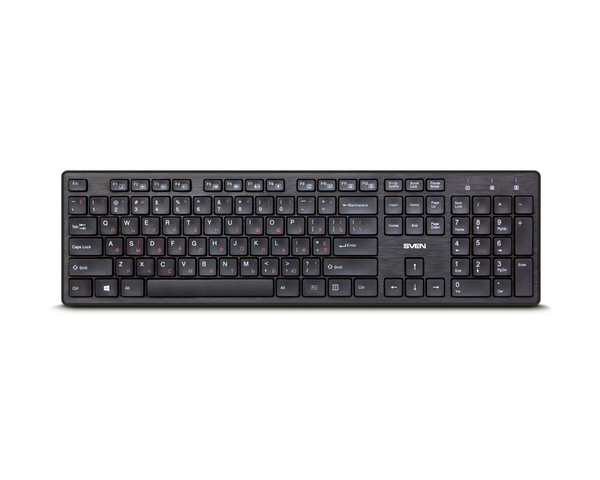 

Клавиатура SVEN KB-E5800W SV-017026, цвет черный