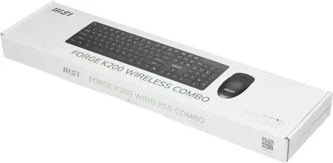 Клавиатура + мышь MSI Forge K200 w Combo MS-8ZA4 клав:черный мышь:черный USB беспроводная (S11-43RU304-Y92)