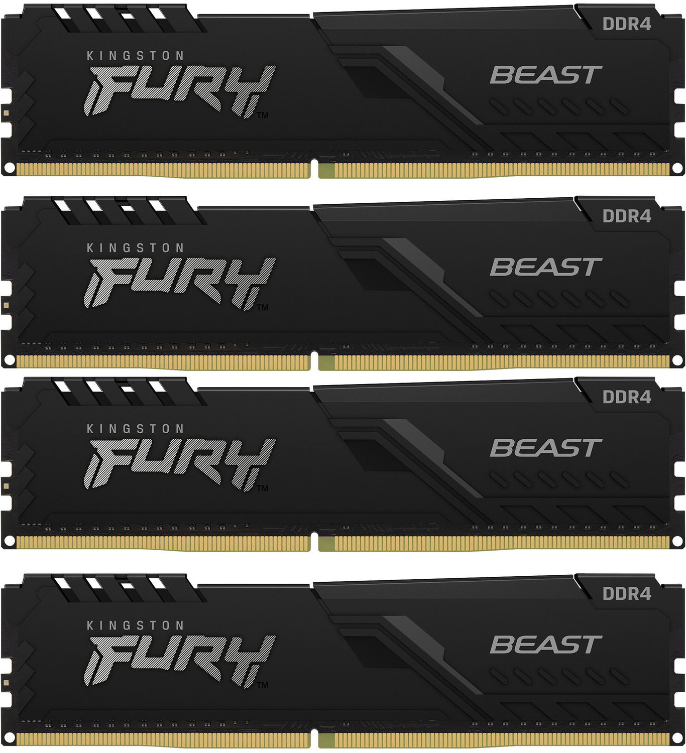 Оперативная память Kingston FURY Beast Black KF432C16BB1K4/64